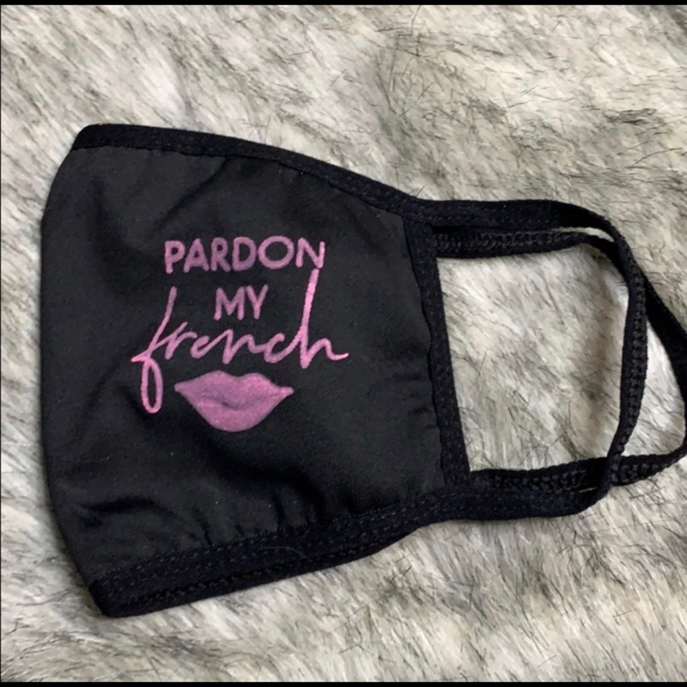 💗Pardon My French Mask with Filter Pocket Kit